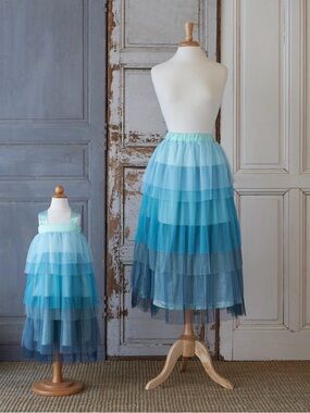 Elestory Ombré Waterfall Women Skirt